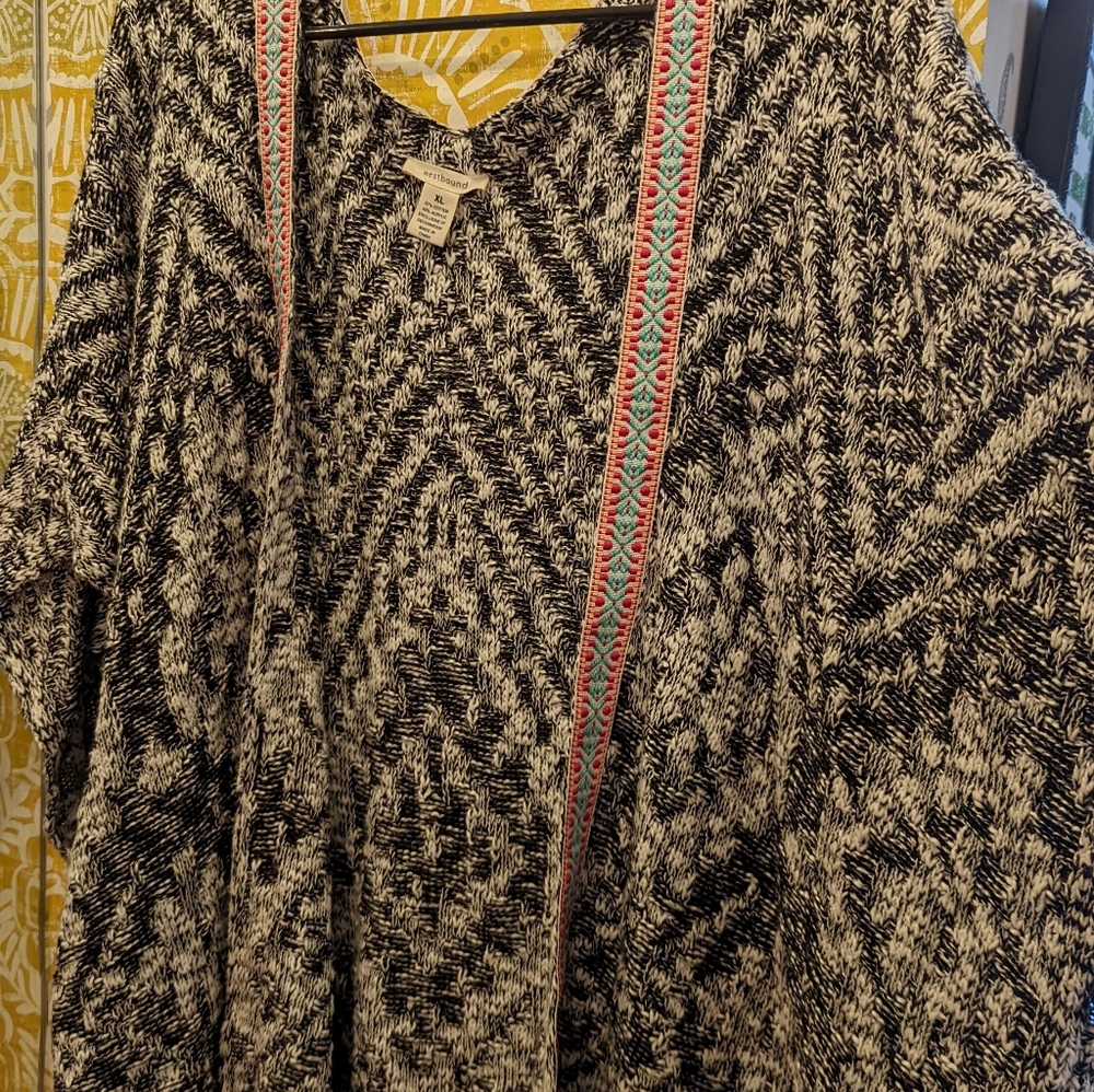 Westbound fringe Oversized Cardigan Shawl